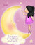 Love You To The Moon and Back Kids Wall Art Girls Nursery Artwork Unframed Poster