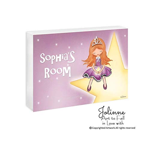 African American Princess Door Plaque Custom Made Personalized Name Sign for Girls Room Customized Hair and Skin Color Ready to Hang