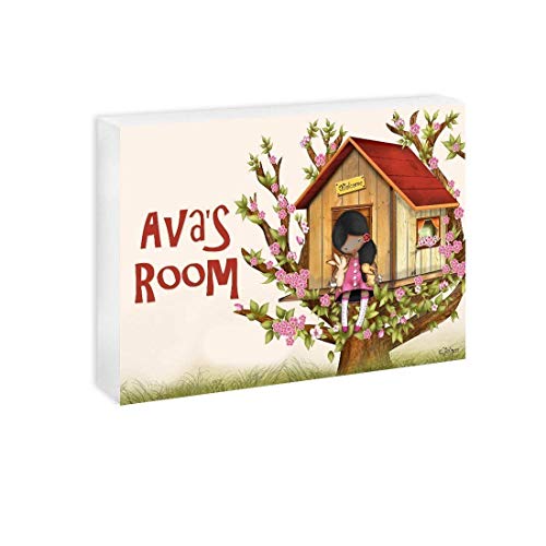 Sisters Wall Art Girls Bedroom Decor Custom Name Door Sign Kids Room decoration Tree House