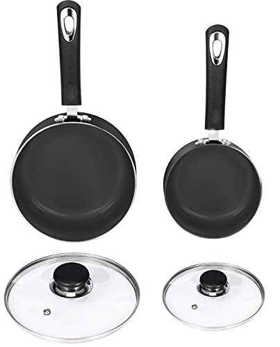 Utopia Kitchen Nonstick Saucepan Set with Lid - 1 Quart and 2 Quart Mu -  Jolinne