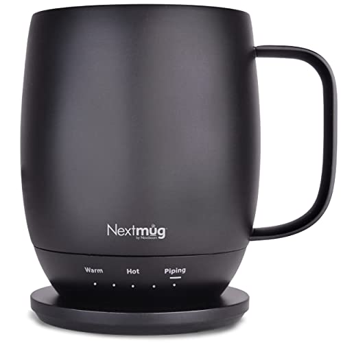 Nextmug Temperature-Controlled Self-heating 14-oz Mug ,Black