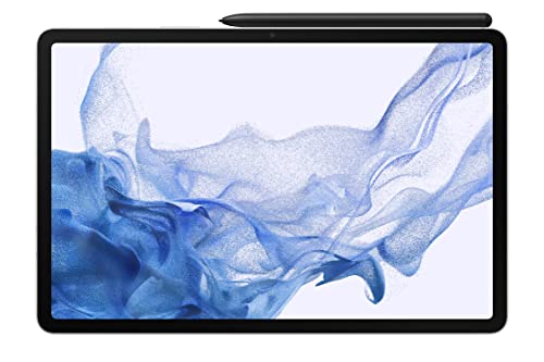 SAMSUNG Galaxy Tab S8+ 12.4” 128GB WiFi 6E Android Tablet, Large AMOLED Screen, S Pen Included, Ultra Wide Camera, Long Lasting Battery, US Version, 2022, Silver