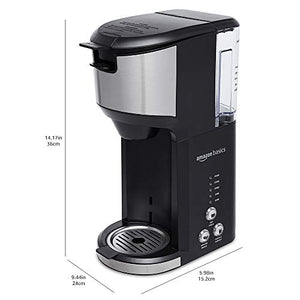 Basics Dual Brew Single Serve Capsule Coffee Maker, 14 oz, Blac -  Jolinne
