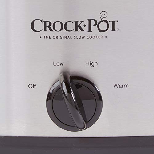 Crock-Pot Oval Manual Slow Cooker, Stainless Steel - 7 qt