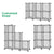 TomCare Cube Storage 6-Cube Book Shelf Storage Shelves Closet Organizer Cube Organizer Shelving Plastic Bookshelf Bookcase DIY Closet Cabinet Organizers Shelves for Bedroom Office Living Room, Grey