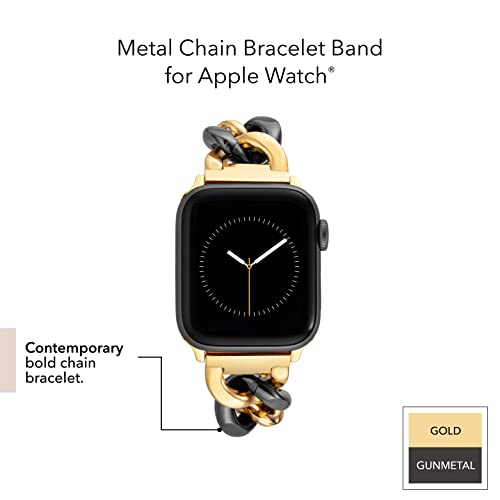 Buy Gold Chain Link Bracelet for Apple Watch 38 40 41 42 44 45mm Gold Wrap  Chain Link Strap for Iwatch 8 7 6 5 4 SE Gift for Wife Sister Friend Online  in India - Etsy