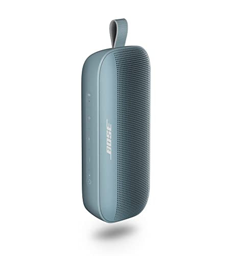 Bose SoundLink Flex Bluetooth Speaker, Portable Speaker with Microphone,  Wireless Waterproof Speaker for Travel, Outdoor and Pool Use, Stone Blue