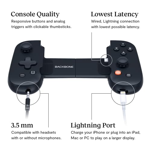 BACKBONE One Mobile Gaming Controller for iPhone [PlayStation Edition] -  Enhance Your Gaming Experience on iPhone - Play Xbox, PlayStation, Call of  Duty, Roblox, Minecraft, Genshin Impact & More 