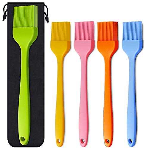 2 Pack Silicone Basting and Pastry Brush Spread Oil Butter Sauce for BBQ  Brushes