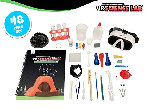 Professor Maxwell's VR Science Lab Virtual Reality Kids Science Kit, Book and Interactive Learning Activity Set