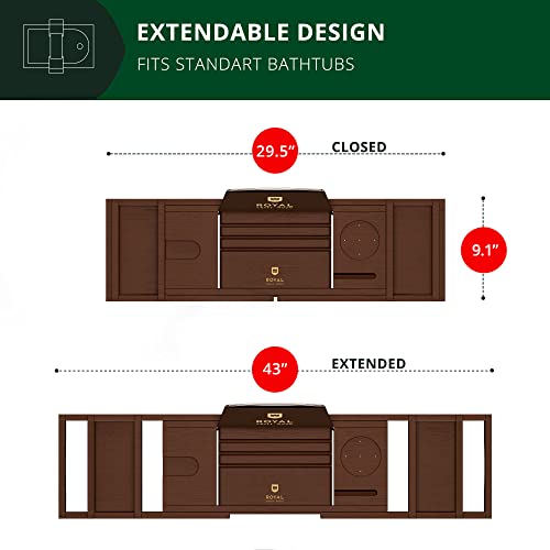 The Royal Craft Wood Bathtub Caddy Tray Is on Sale at
