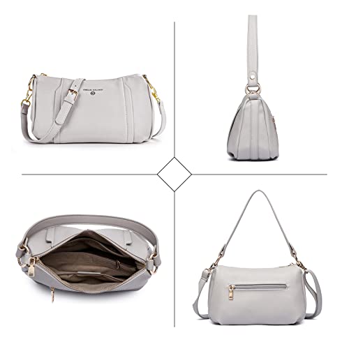 AMELIE GALANTI Trendy Crossbody Shoulder Handbags for Women ，Long and short adjustable shoulder straps Handbag