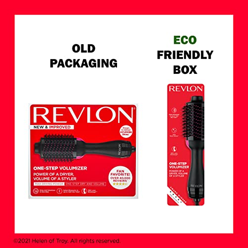 REVLON One-Step Volumizer Original 1.0 Hair Dryer and Hot Air Brush, Black