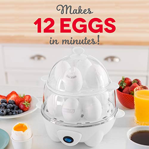 Dash Deluxe Rapid Egg Cooker: Electric, 12 Capacity for Hard Boiled, P -  Jolinne