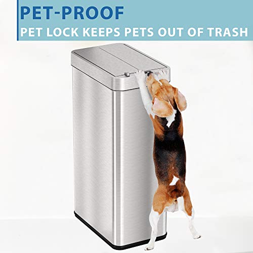 iTouchless 4 Gallon Touchless Sensor Trash Can with AbsorbX Odor