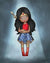 Wonder Woman Art Girl Kids Room Decor Poster Superwoman Toddler Nursery Decoration Unframed Print Custom Hair Skin Color