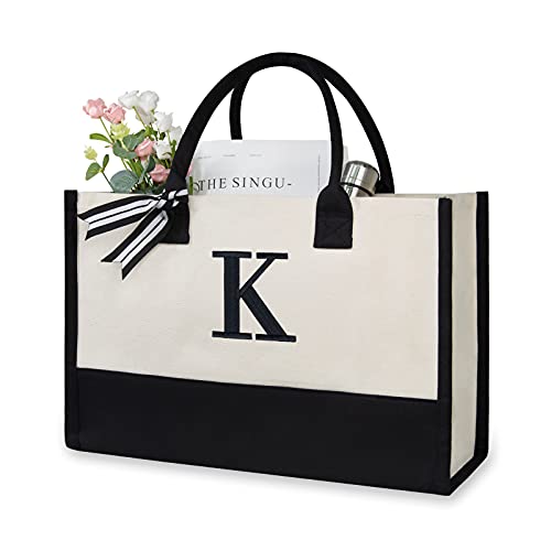 Custom Name Embroidered Canvas Tote Bag Embroidery 