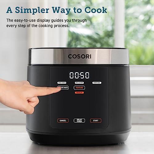  COSORI Rice Cooker 10 Cup Uncooked Rice Maker with 18 Cooking  Functions & COSORI Electric Pressure Cooker, 9-in-1 Multi Cooker, 13  Presets, Rice Cooker, Slow Cooker, Sauté, Sous Vide: Home & Kitchen