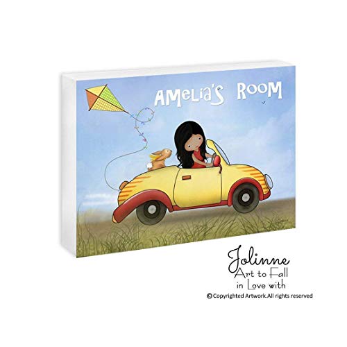 Baby Boy Room Decor Name Sign Car Children's Bedroom Decor Personalized Plaque