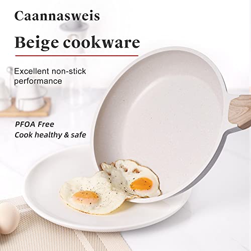 Pots and Pans Set - Caannasweis Kitchen Nonstick Cookware Sets