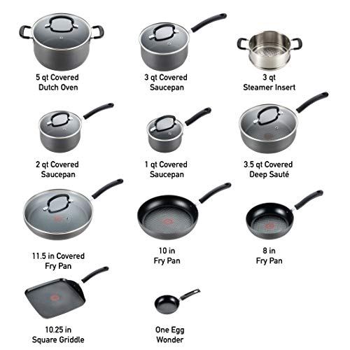 T-fal 3 qt. Aluminum Nonstick Saucepan with Induction Base