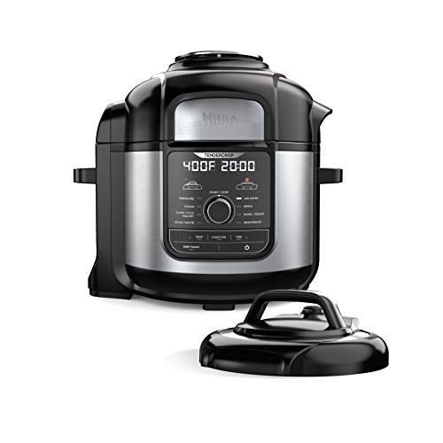  Ninja OS401 Foodi 10-in-1 XL 8 qt. Pressure Cooker & Air Fryer  that Steams, Slow Cooks, Sears, Sautés, Dehydrates & More, with 5.6 qt.  Cook & Crisp Plate & 15 Recipe