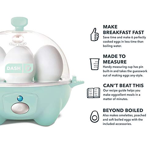 Dash Rapid Egg Cooker 6 Egg Capacity Electric Cooker for Hard