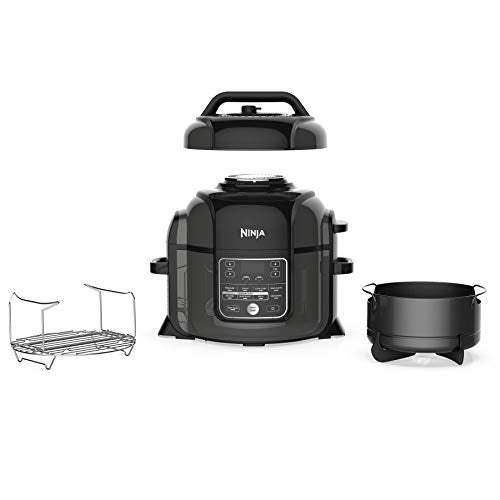  Ninja OP302 Foodi 9-in-1 Pressure, Broil, Dehydrate, Slow  Cooker, Air Fryer, and More, with 6.5 Quart Capacity and 45 Recipe Book,  and a High Gloss Finish: Home & Kitchen