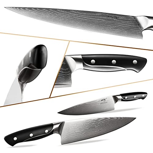 18-Piece Black Stainless Steel Professional Cutlery Kitchen Knife