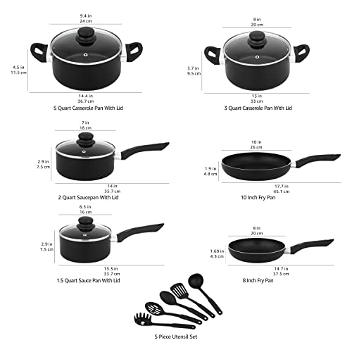   Basics 3-Piece Non-Stick Frying Pan Set - 8