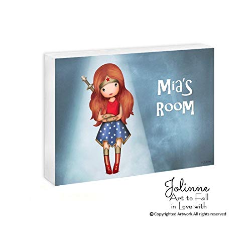 Custom Name Personalized Girl's Room Door Sign Children's Plaque Gift