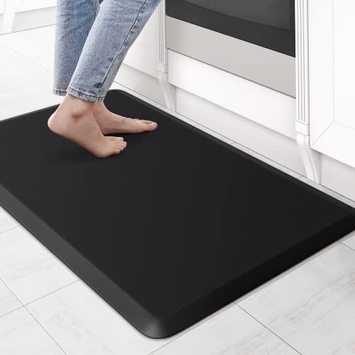 Cushioned Anti-Fatigue Kitchen Mats, 2 Sets of Waterproof and Non-Slip  Kitchen Comfort Mats for Kitchen,Gray 