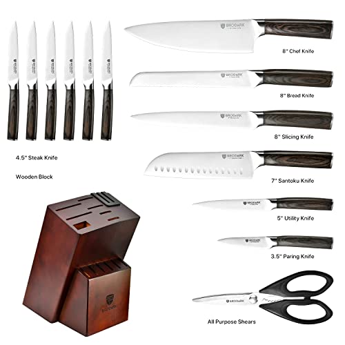 Brodark 6pc Kitchen Knife Set Review - VERY NICE set and great BALANCE! 
