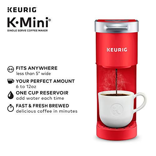 2 in 1 Single Serve Coffee Maker for K Cup Pods & Ground Coffee, Mini K Cup  Coffee Machine with 6 to 14 oz Brew Sizes, Single Cup Coffee Brewer with  One-Press
