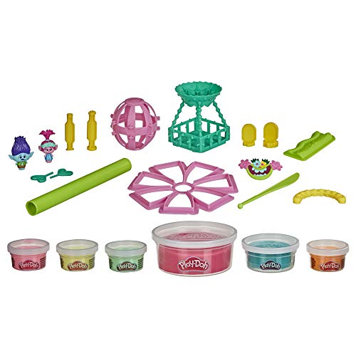 Play-Doh Builder DreamWorks Trolls World Tour Balloon Toy Building Kit for Kids 5 Years and Up with 6 Cans of Non-Toxic Modeling Compound (Amazon Exclusive)