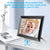 Digital Photo Frame 10.1 inch, Electronic Picture Frame WiFi with APP, Smart Electric Video Photo Frame Slideshow with Email, 1280x800 IPS FHD Uploadable Digital Picture Frames Cloud Storage