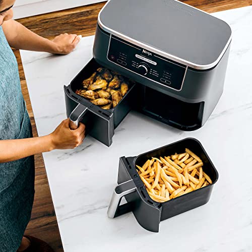  Ninja Foodi 6in1 10qt. XL 2Basket Air Fryer with DualZone  Technology. AD350CO. Basket Air Fryer with 2 Independent Frying Baskets,  Match Cook & Smart Finish to Roast, Broil, Dehydrate & More