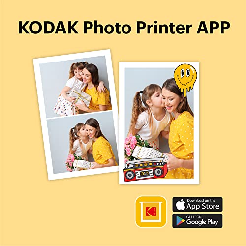 KODAK Dock Plus 4PASS Instant Photo Printer (4x6 inches) + 10 Sheets