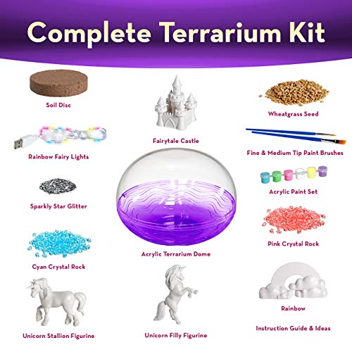 Light-Up Terrarium Kit for Kids – STEM Activities Science Craft Kits –