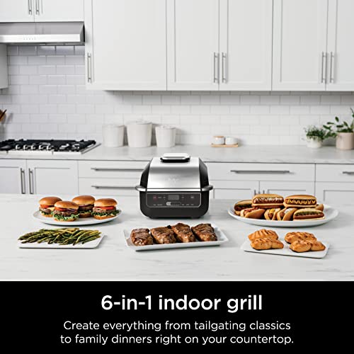 Ninja Foodi Smart 5-in-1 Indoor Grill with 4qt Air Fryer - Black