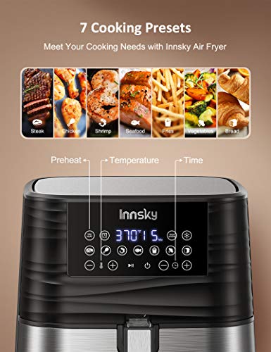 Innsky Air Fryer XL 5.8 QT, 【2021 Upgraded】 11 in 1 Oilless Air Fryers -  Jolinne