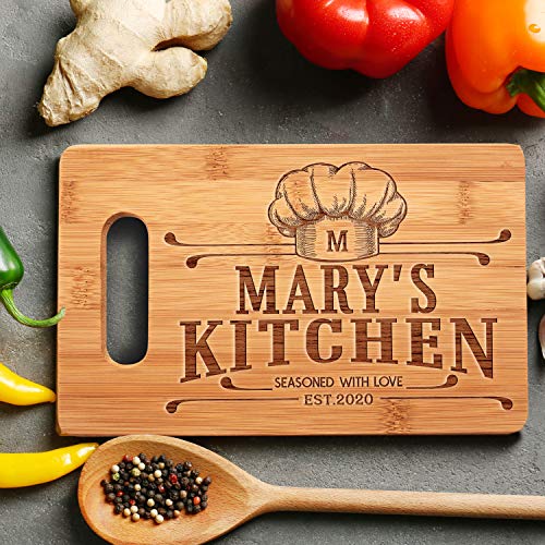 Personalized Cutting Board Mothers Day or Christmas Gift for Mom