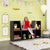 Costzon 6-Cubby Kids Bookcase w/Cushioned Reading Nook, Multi-Purpose Storage Organizer Cabinet Shelf for Children Girls & Boys Bedroom Decor Room (Espresso)