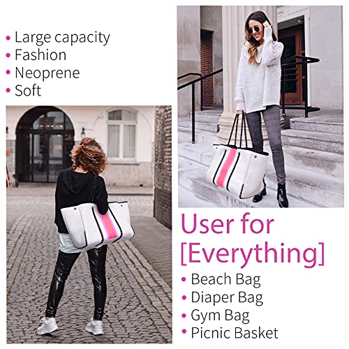 Tote Bag for Women,Neoprene Bag,Beach Bag, Large Tote Bags