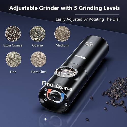 Electric Salt and Pepper Grinder Set Gifts for Women Grilling Men Whit -  Jolinne