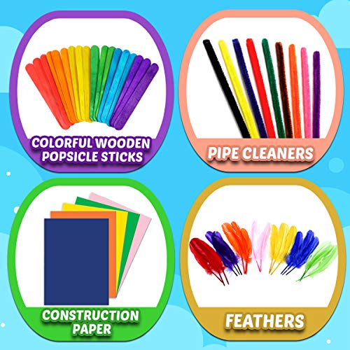 Goodyking Arts and Crafts Supplies for Kids - All in One Kids Crafts  Toddler Activities Kids School Supplies Age 4 5 6 7 8 Years Old Craft Art  Supply