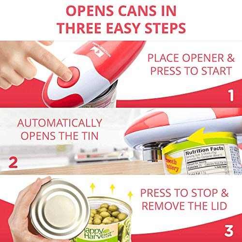  Electric Can Opener for kitchen, Battery Powered Can