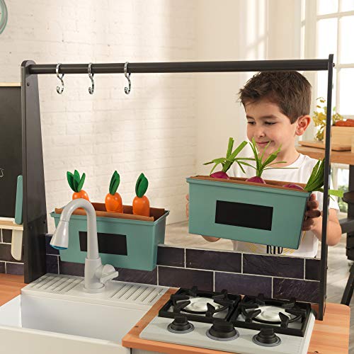  KidKraft Wooden Farm to Table Play Kitchen with EZ Kraft  Assembly™, Lights & Sounds, Ice Maker and 17 Accessories : Toys & Games