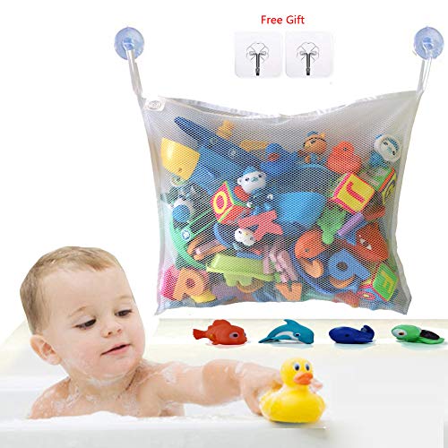 Bath Toy Organizer Baby Toy Holder Mesh Bathtub Storage Bag Shower