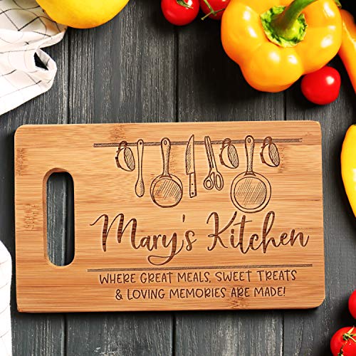 Mother's Gift – Bamboo Cutting Board Design Mom Gift Mother's Day Gift  Birthday Christmas Gift Engraved Side For Décor Hanging Reverse Side For  Usage
